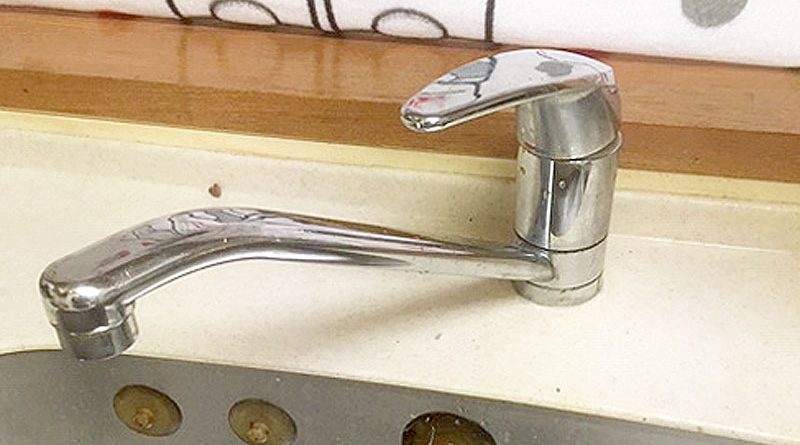 [神奈川県厚木市]キッチンのシングルレバー水栓の漏水修理